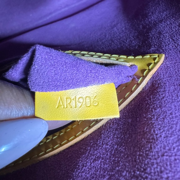 SOLD LV Alma Yellow Epi Leather Handbag - Picture 15 of 17